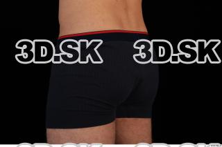 Lower body of Ross in black underwear 0004